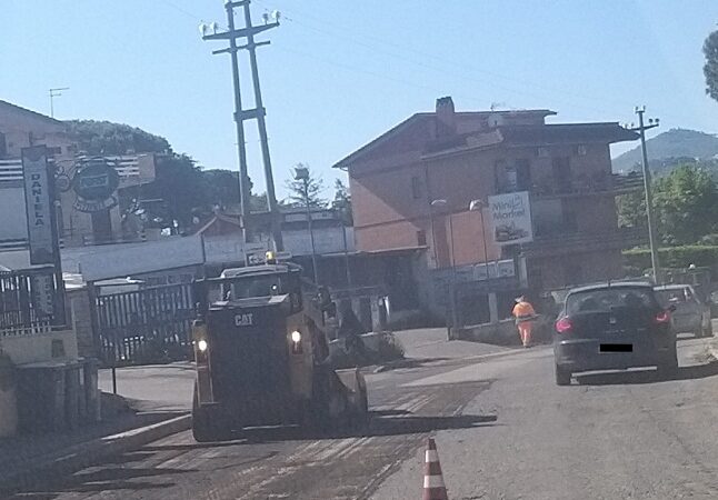 Zagarolo, via ai lavori di rifacimento strada e segnaletica orizzontale di Via Acqua Felice