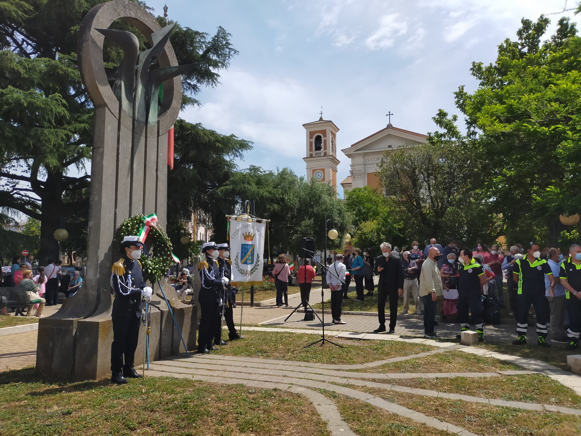 Ciampino, l’Amministrazione celebra il 2 Giugno. Ballico: “Dopo la pandemia, ripartiamo dall’unità nazionale”