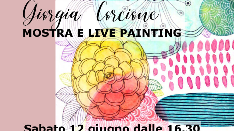 Ariccia, 12 giugno live painting all’Antico Caffè con Giorgia Corcione