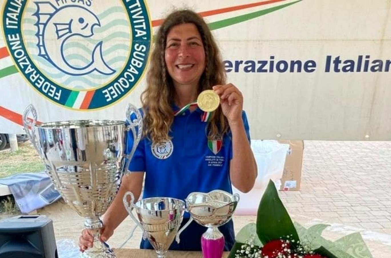 Ariccia, con Maria Fanito si sale al primo posto della pesca in apnea