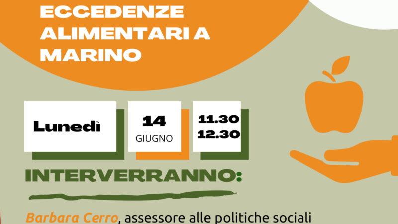 Marino non spreca: evento in diretta su zoom