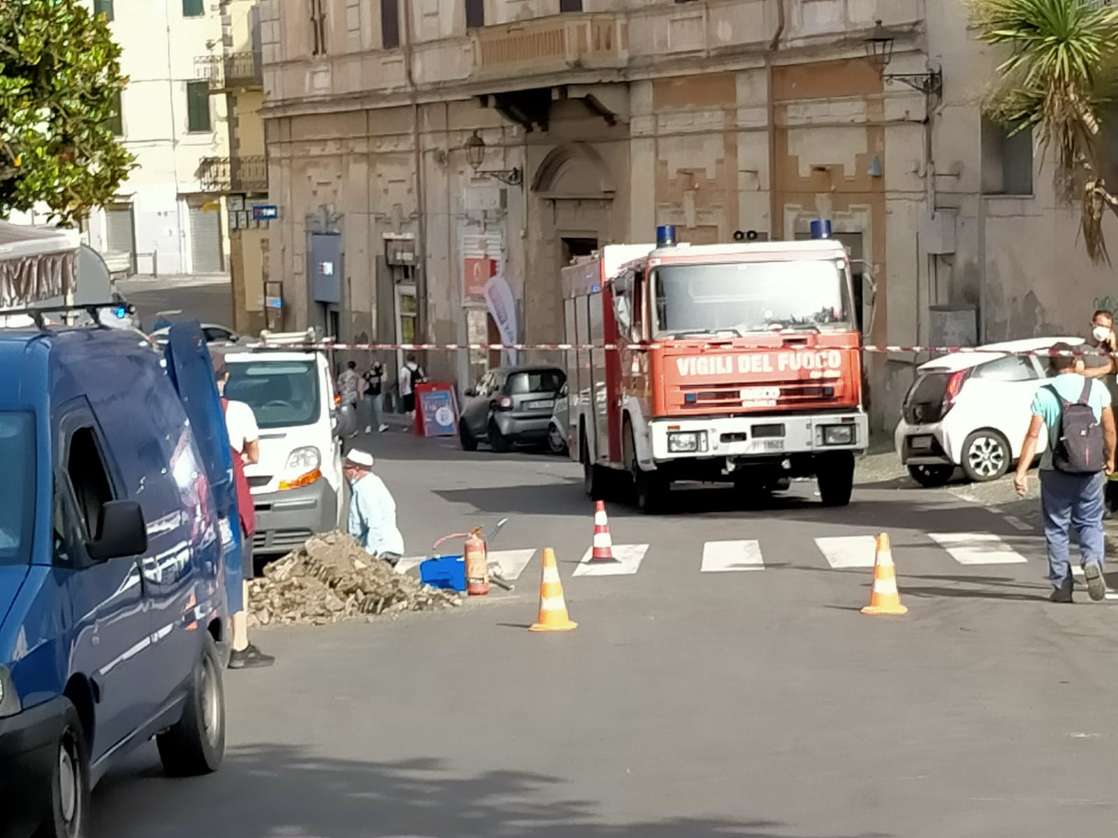 Velletri, perdita di gas in via Pia