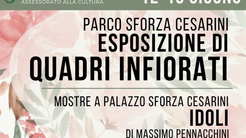 Genzano, esposizione di quadri infiorati il 12 e 13 Giugno