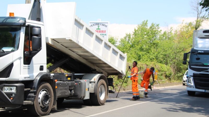 Genzano, traffico su via Achille Grandi e via Pagliarozza per i lavori causati dal maltempo