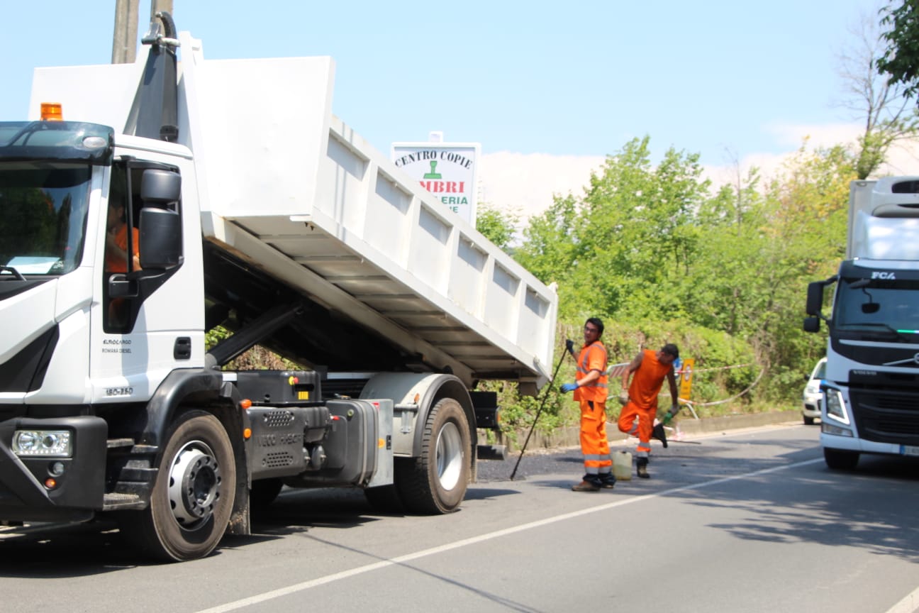 Genzano, traffico su via Achille Grandi e via Pagliarozza per i lavori causati dal maltempo