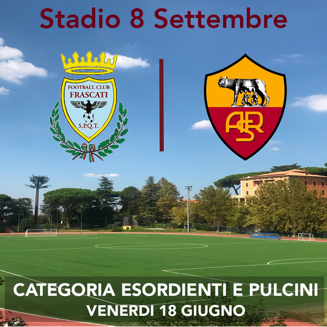 Football Club Frascati: venerdì tris di amichevoli con la Roma allo stadio “Otto Settembre”