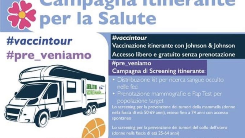 Cave, il 6 agosto torna l’ambulatorio mobile per i vaccini e la campagna di prevenzione oncologica