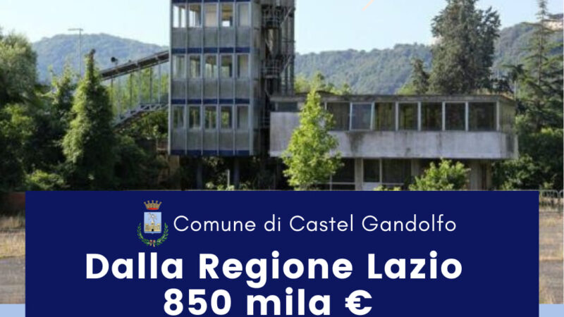 Castel Gandolfo, in arrivo dalla Regione Lazio 850mila euro per le tribune olimpiche