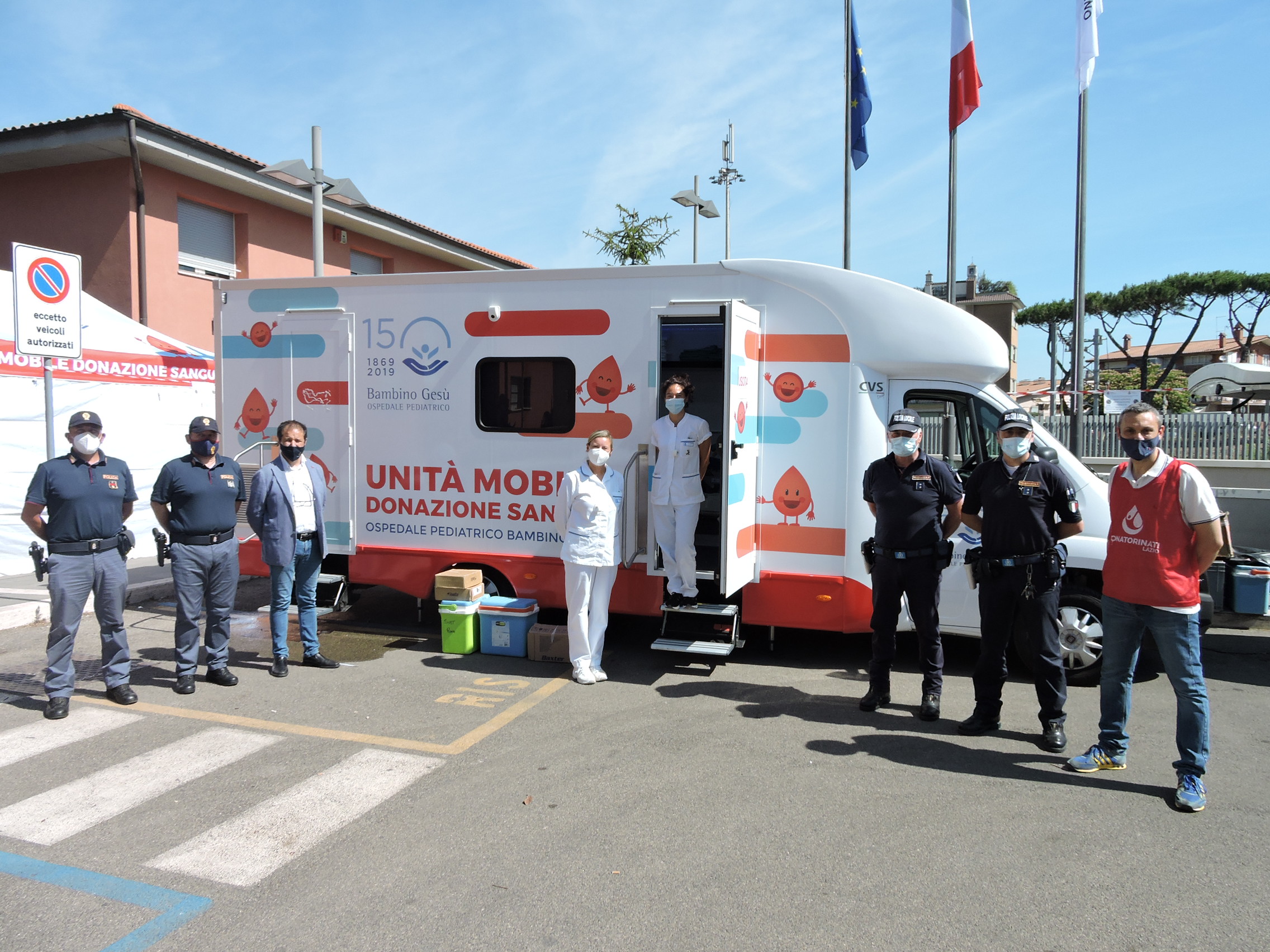 Ciampino, iniziativa per la raccolta di sangue in piazza del Comune stamattina