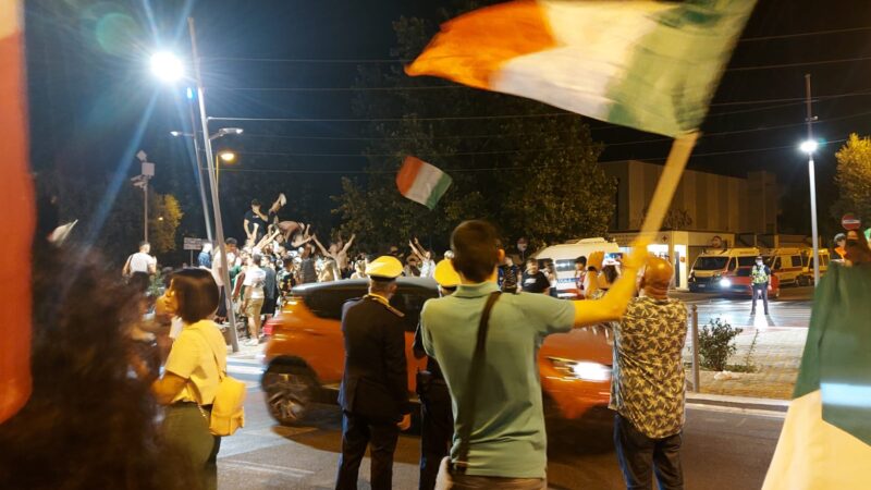 Castelli Romani, festeggiamenti in strada per tutta la notte per la vittoria dell’Italia