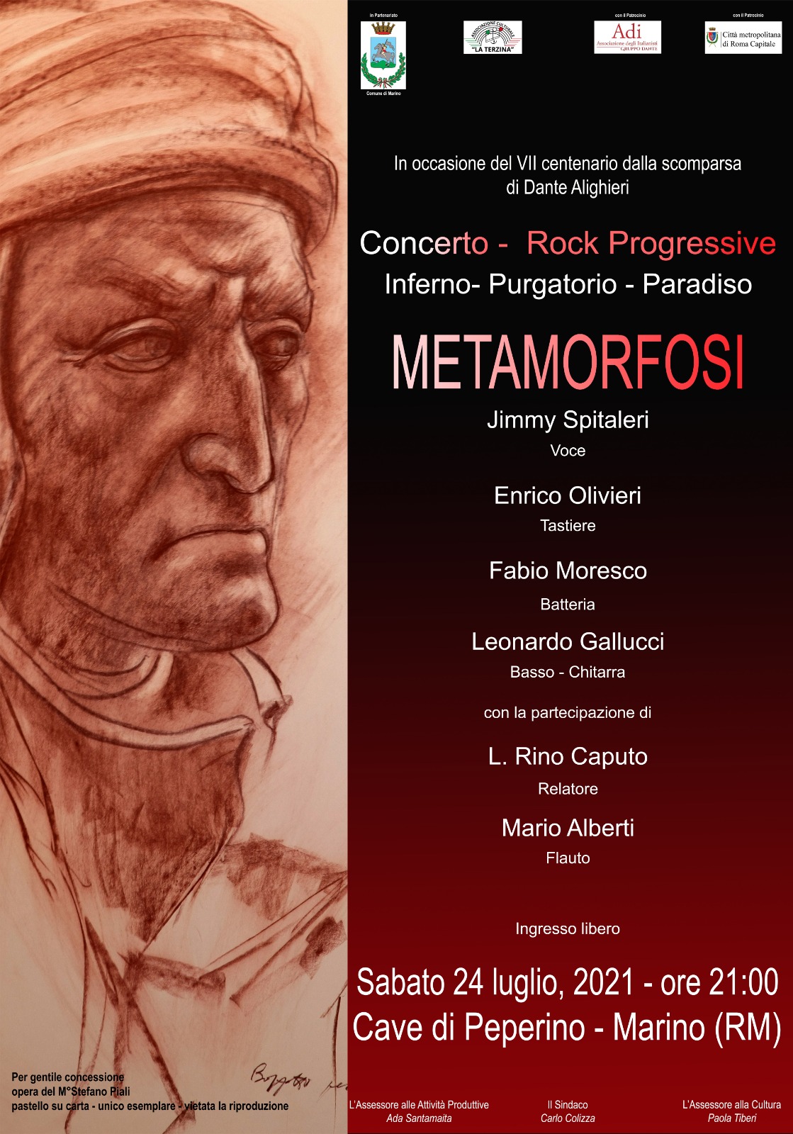 Marino, concerto gruppo Metamorfosi per concludere il progetto “Dante e il percorso del desiderio”