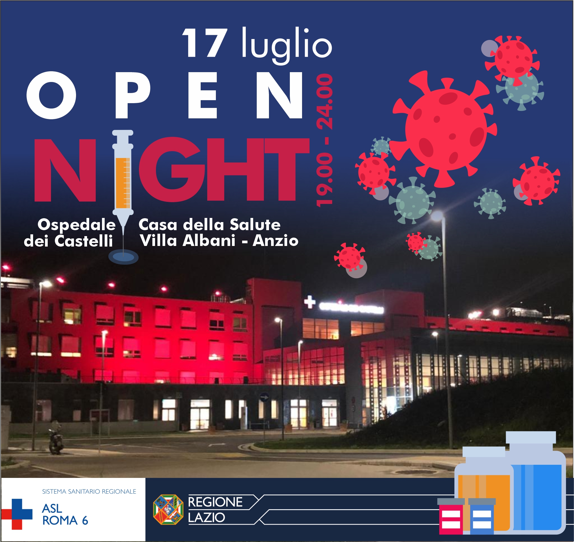 Asl Roma 6, Open Night 17 luglio