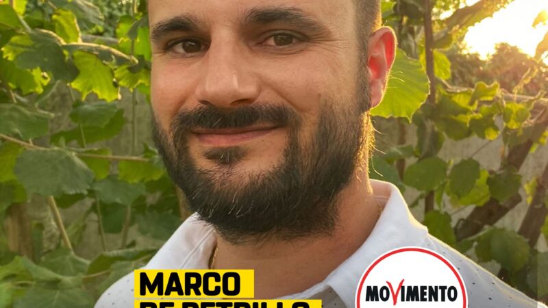 Elezioni Marino, si presenta Marco De Petrillo, candidato consigliere M5S: “ora più spazio e servizi alla periferia!”