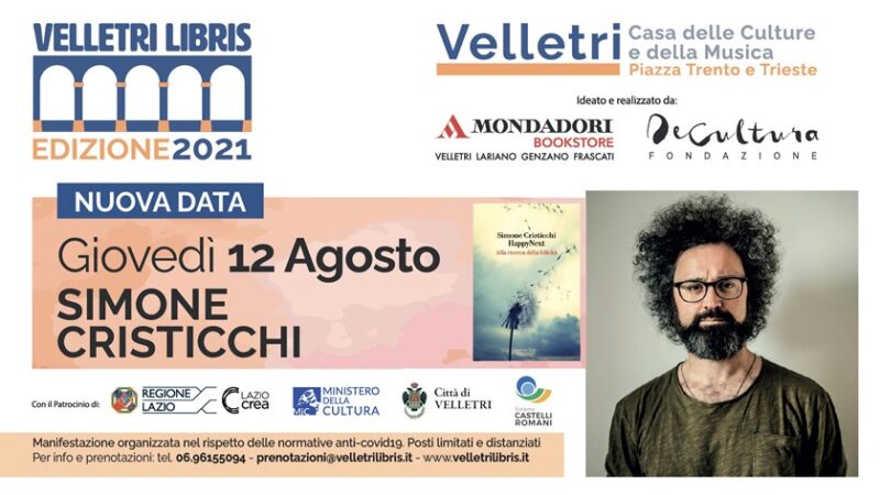 “Velletri Libris”, Simone Cristicchi attesissimo ospite