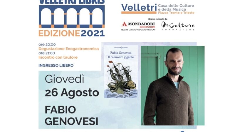 “Velletri Libris”, Fabio Genovesi presenta il suo romanzo “Il calamaro gigante”