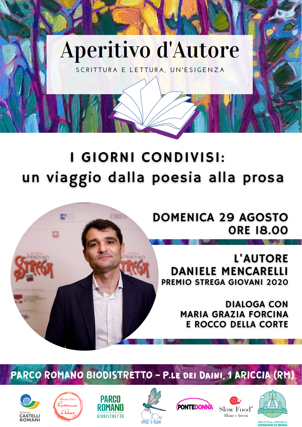 Ariccia, Daniele Mencarelli con “I giorni condivisi, un viaggio tra poesia e prosa”