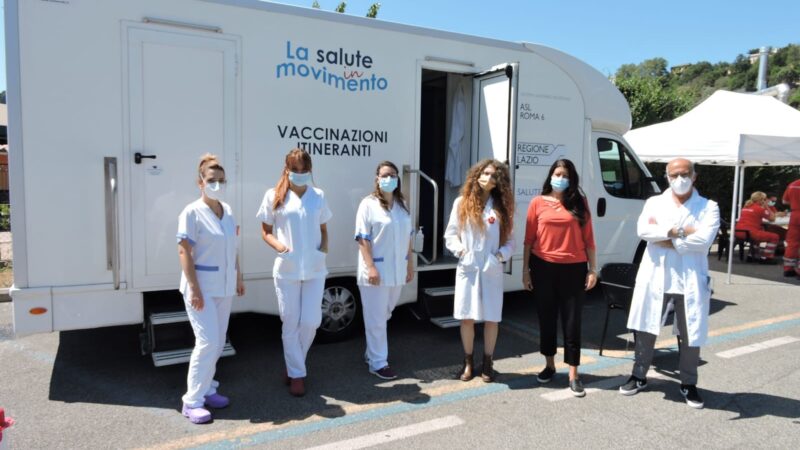 Castel Gandolfo, continua il tour del camper vaccinale itinerante