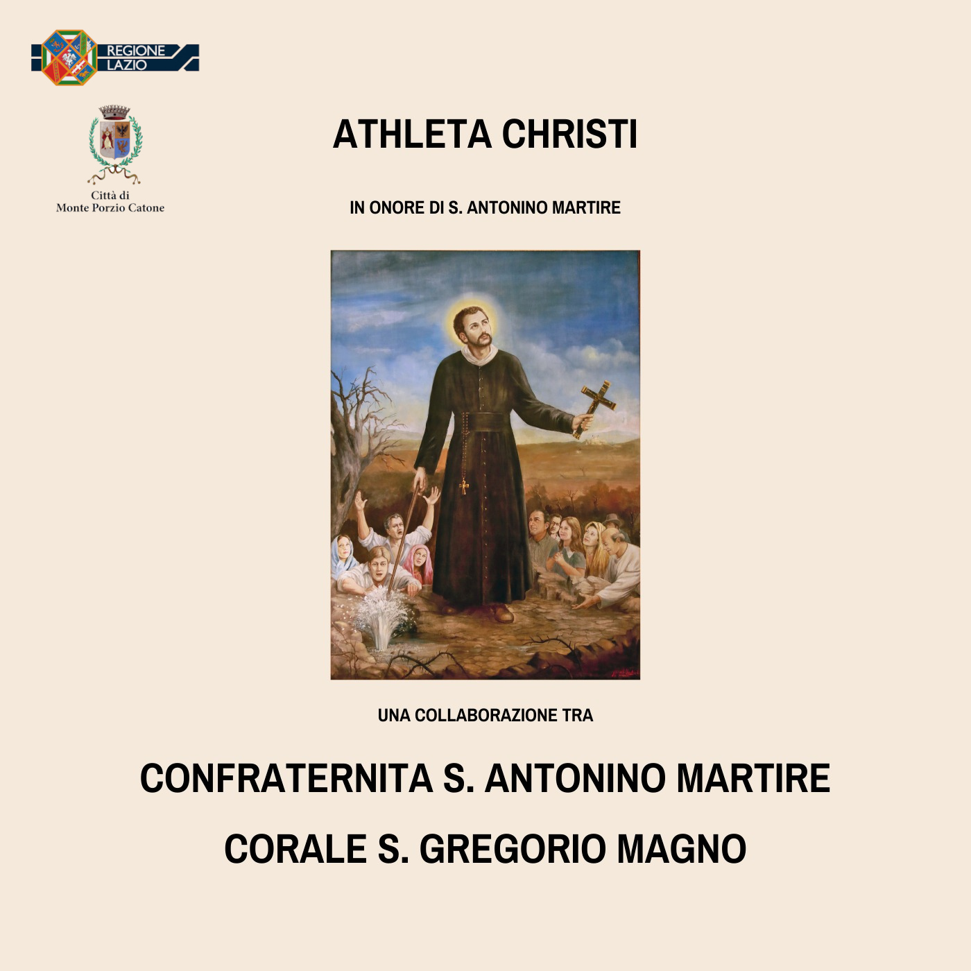 Monte Porzio Catone, la Corale Polifonica San Gregorio Magno presenta il cd “Athleta Christi” in onore di Sant’Antonio Martire