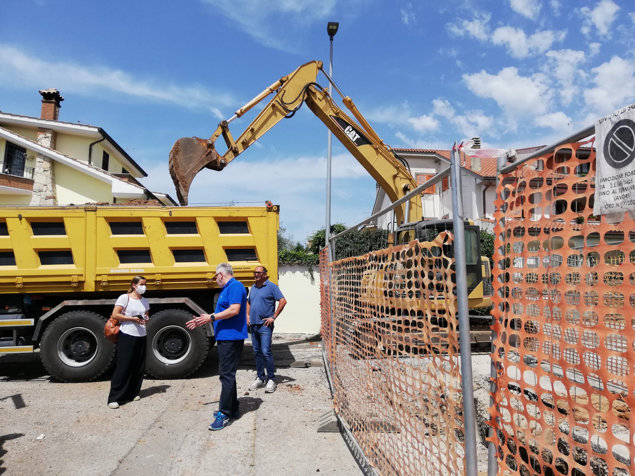 Pomezia, Al via i lavori di scavo per la costruzione delle fogne bianche