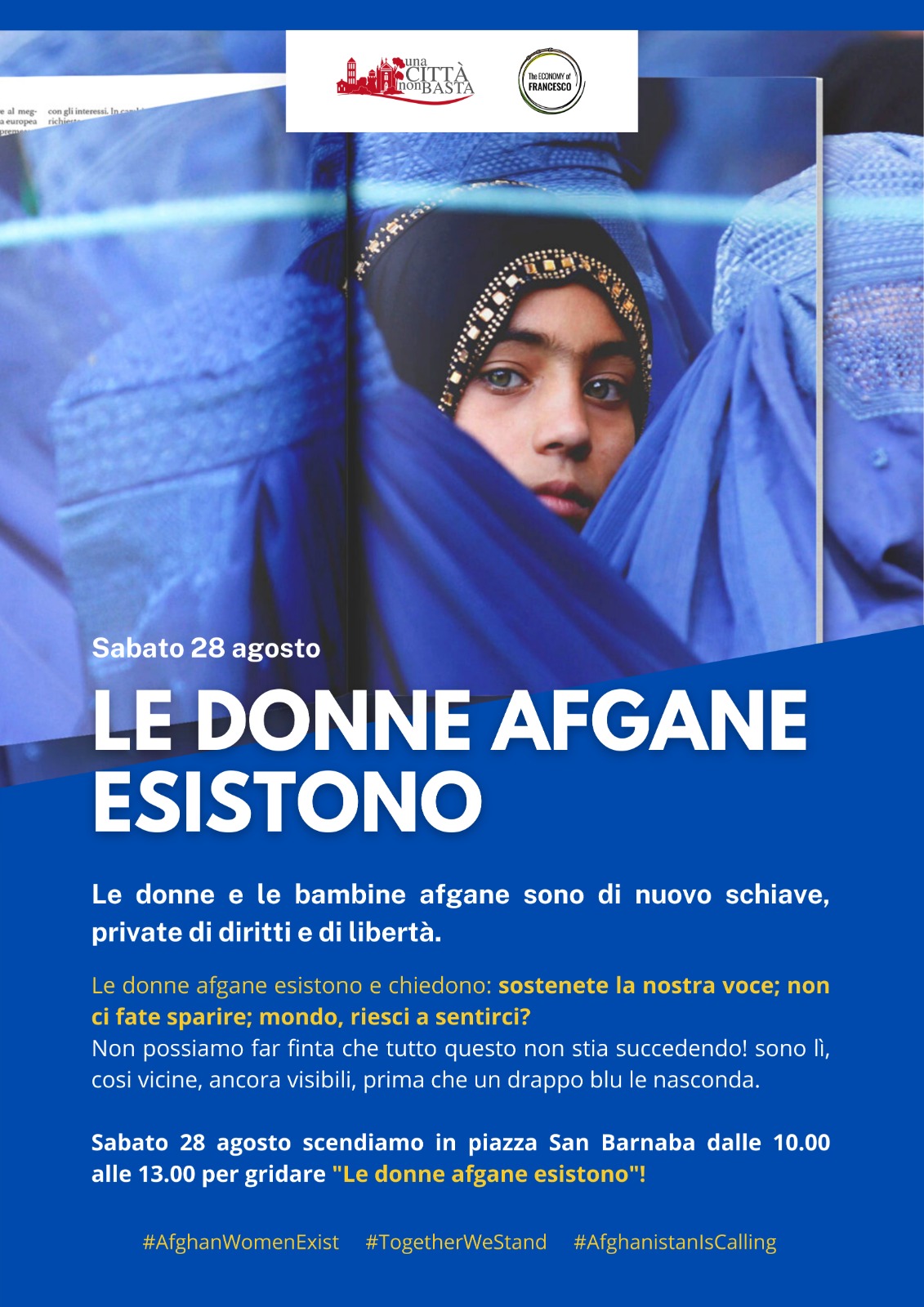 Il Centro per Marino al sit-in per le donne afghane: da Marino a Kabul e ritorno