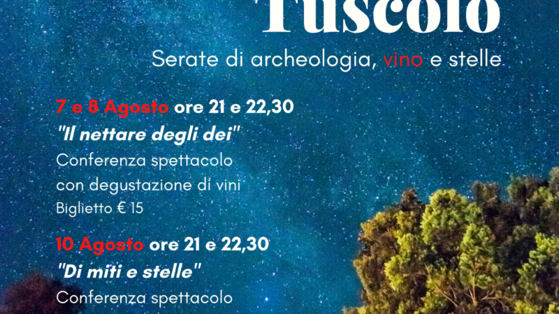 Monte Porzio Catone, “Sotto il cielo del Tuscolo” al Parco Archeologico Culturale di Tuscolo