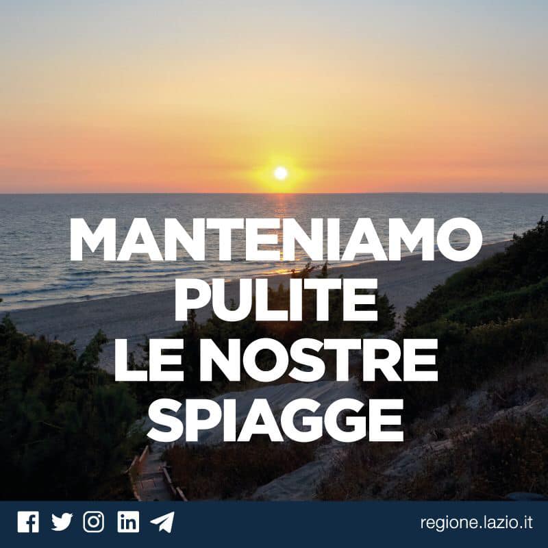 Lazio, come contribuire alla cura delle nostre spiagge