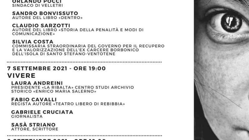 Velletri, al via l’iniziativa “Evasioni di Settembre”: confronti culturali nell’ex carcere