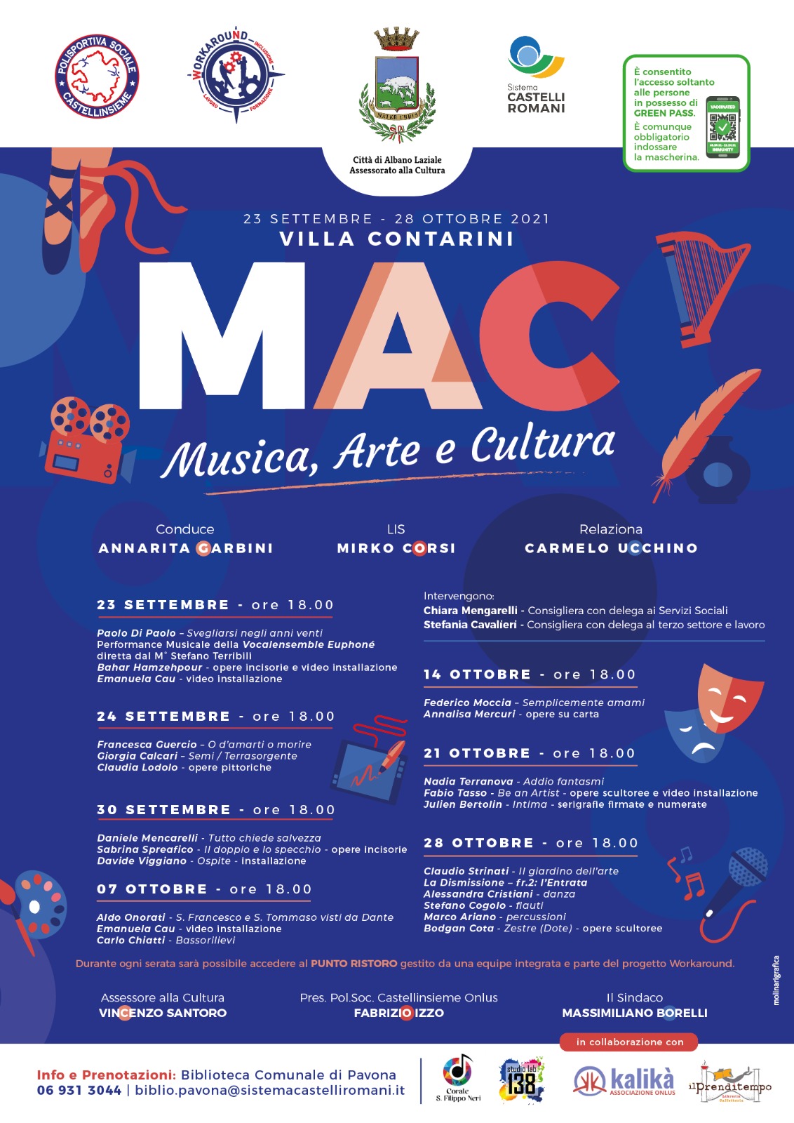 Albano, MAC Musica Arte Cultura al Parco di Villa Contarini