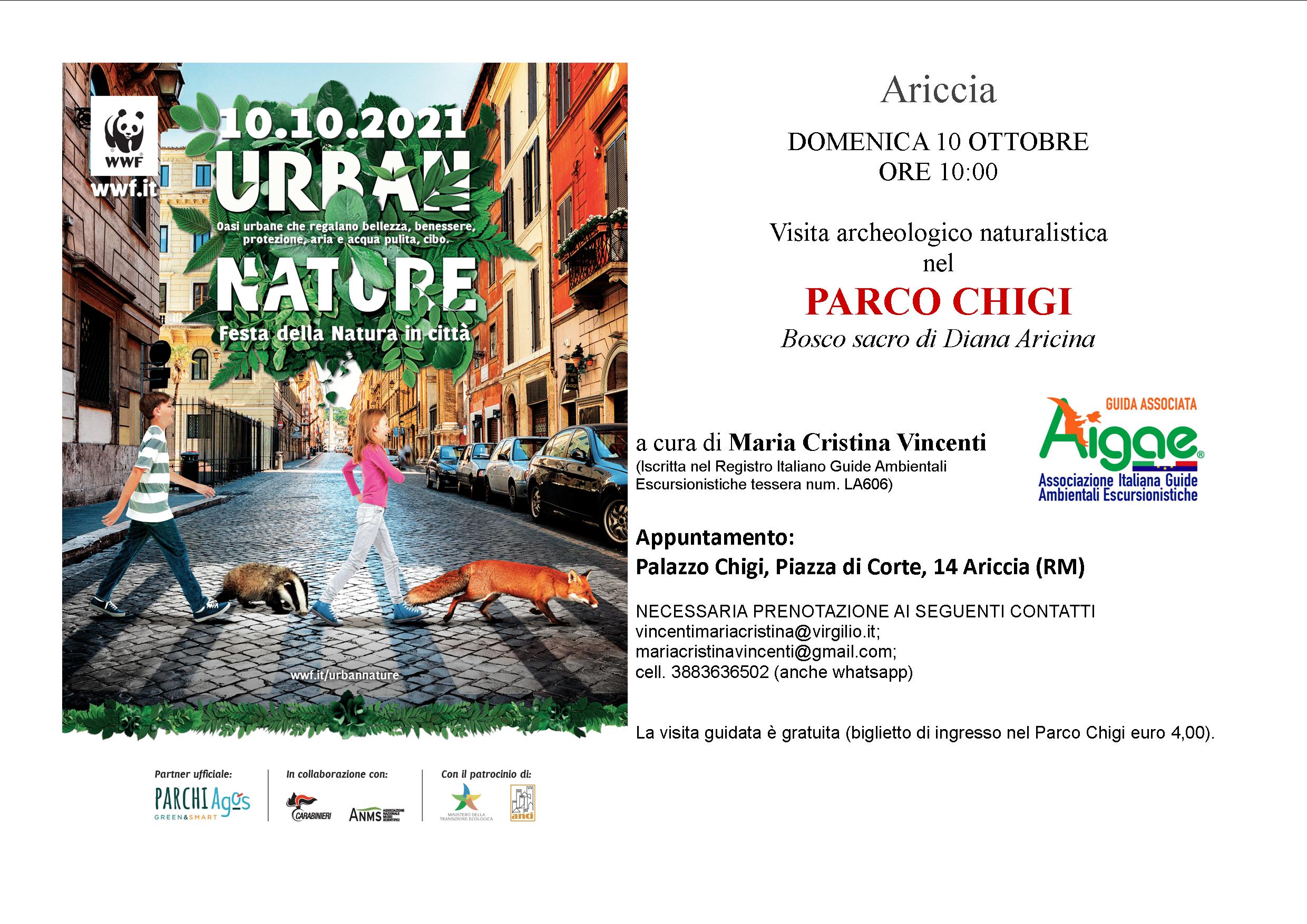 ARICCIA, DOMENICA 10 OTTOBRE RIPARTE URBAN NATURE: “VOGLIAMO CITTA’ CON PIU’ NATURA”