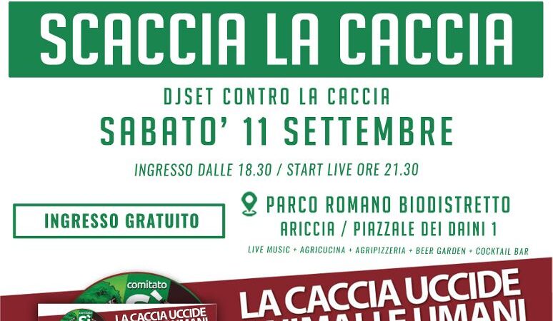 Ariccia, giornata per la raccolta firme per il referendum sull’abolizione della caccia al Parco Romano Biodistretto di Montegentile