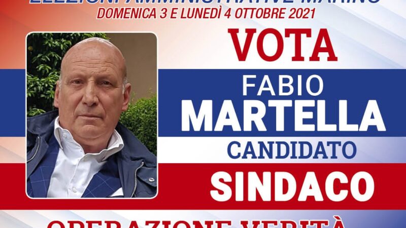 Marino, date e luoghi degli incontri con il candidato sindaco Fabio Martella