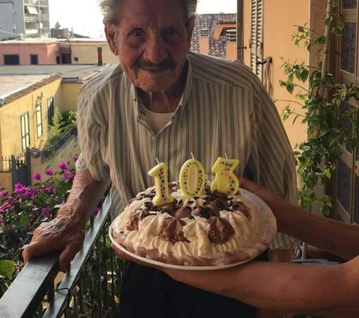 Albano, nonno Alfredo Sardilli compie 103 anni