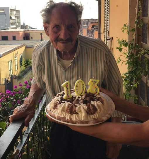 Albano, nonno Alfredo Sardilli compie 103 anni