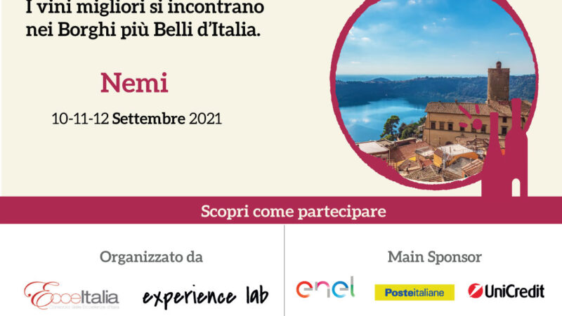 Nemi, appuntamento enogastronomico con l’ultima tappa del Borgo diVino Tour