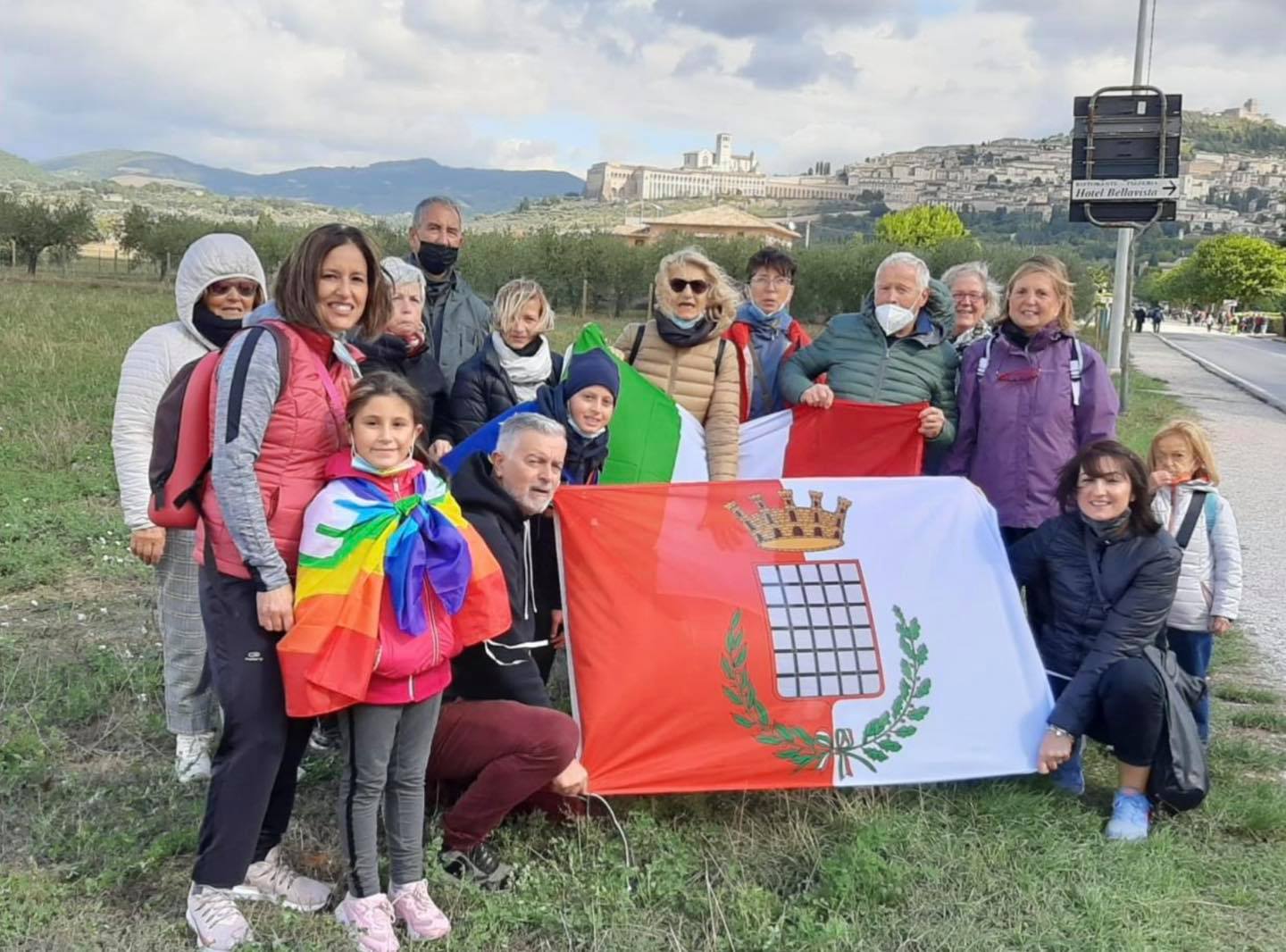 Grottaferrata, la delegazione grottaferrarese ha partecipato alla Marcia per la Pace Perugia-Assisi