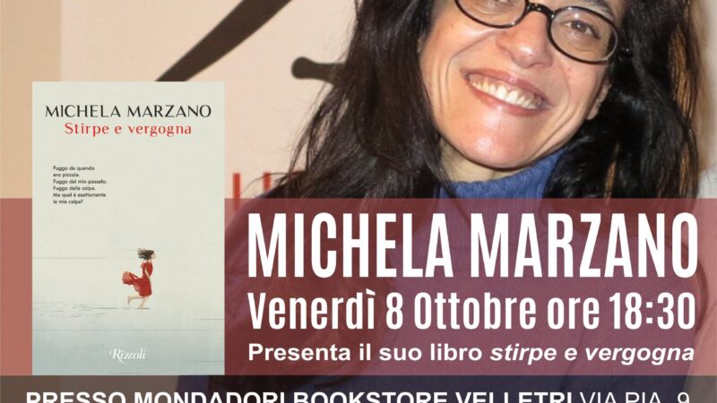 Velltri – Venerdì 8 Ottobre Michela Marzano presenta “Stirpe e vergogna”