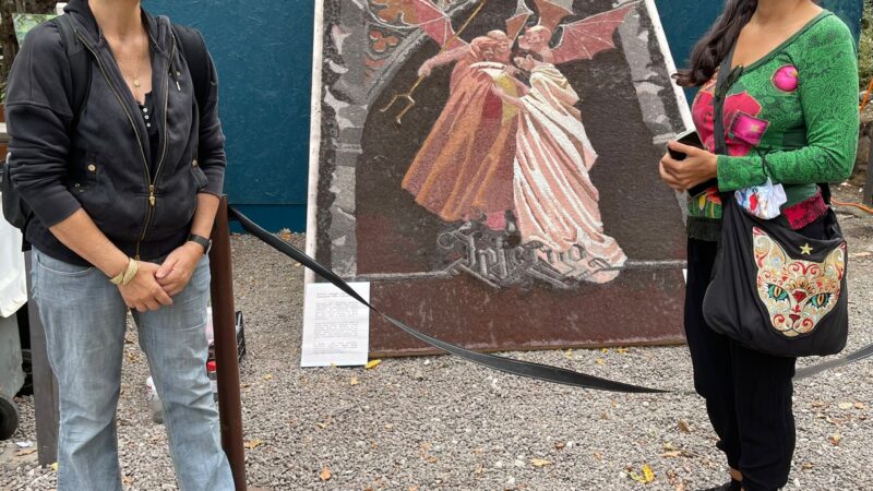 Ariccia, già pronto il quadro dedicato a Dante per l’evento Foresta Verde di domani.