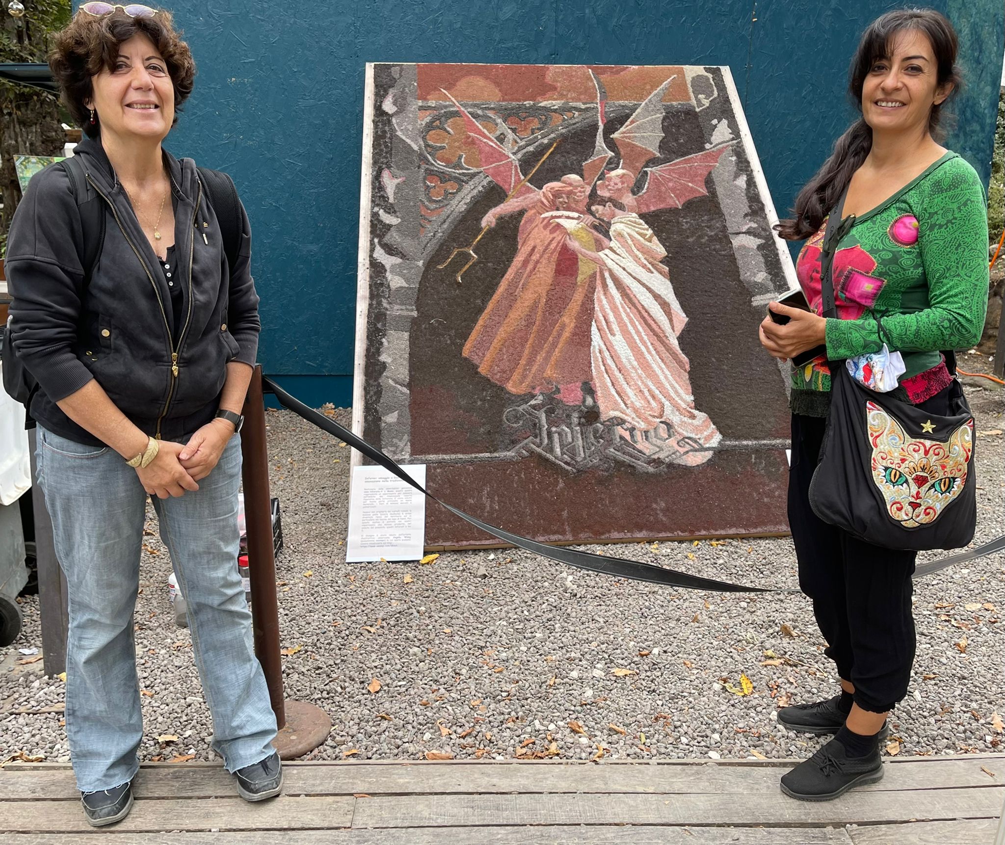 Ariccia, già pronto il quadro dedicato a Dante per l’evento Foresta Verde di domani.