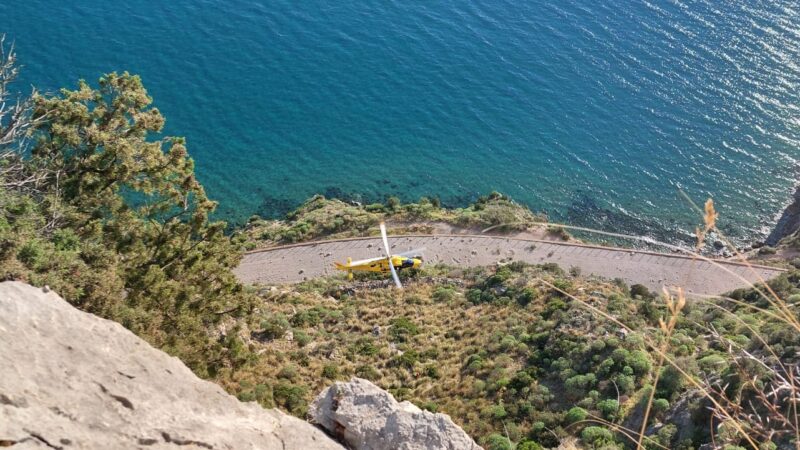 Grottaferrata, scalatore 72enne salvato sulle montagne di Gaeta dal soccorso alpino. Infortunio sulla falesia “La Grande Muraglia”