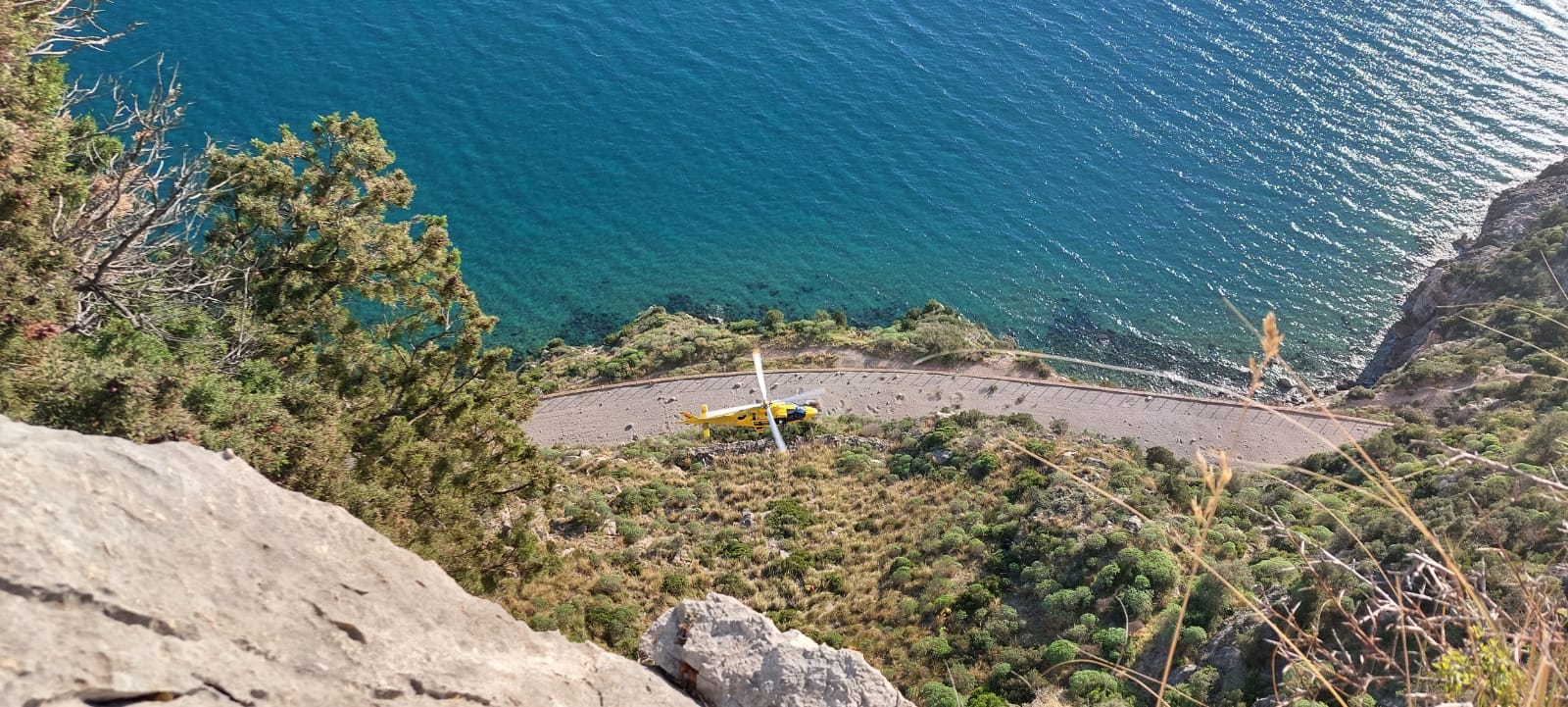 Grottaferrata, scalatore 72enne salvato sulle montagne di Gaeta dal soccorso alpino. Infortunio sulla falesia “La Grande Muraglia”