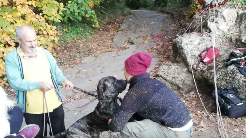 Rocca di Papa, un uomo con cane cadono in un dirupo: soccorsi dai vigili del fuoco