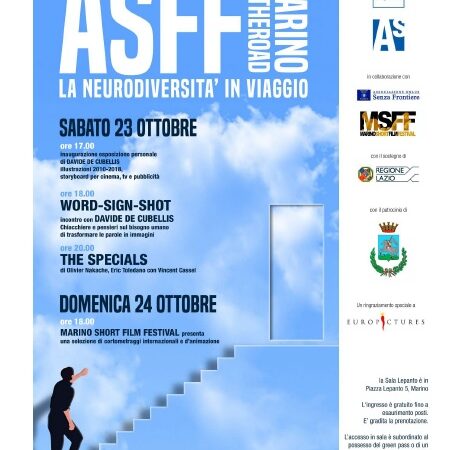 Marino, Asperger Film Festival alla Sala Lepanto: dal 23 ottobre con Davide De Cubellis