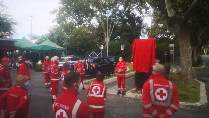 Grottaferrata, piazzale intitolato alla Croce Rossa, Andreotti:” Testimonianza di gratitudine per il fondamentale impegno dei volontari”