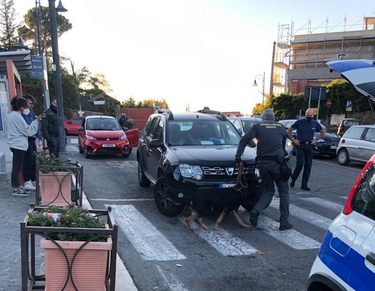 Rocca di Papa, controlli con i cani anti droga e blitz a sorpresa