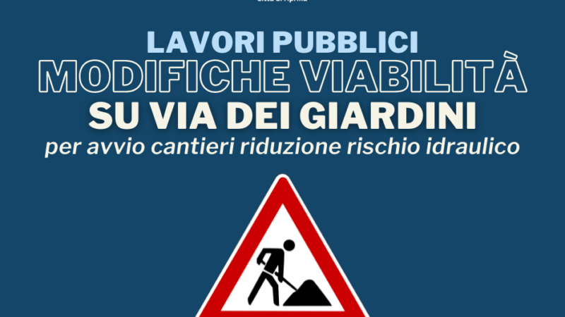 Aprilia, 8 novembre divieto di sosta su tutta via dei Giardini