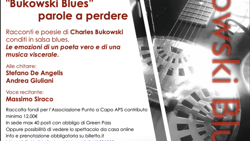 Marino, venerdì 5 novembre si legge Bukowski in chiave blues