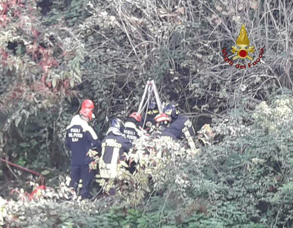 Marino, soccorsi due cani caduti in un pozzo di 5 metri