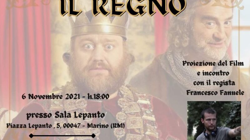 Marino, proiezione del film “Il Regno” e incontro col regista Francesco Fanuele