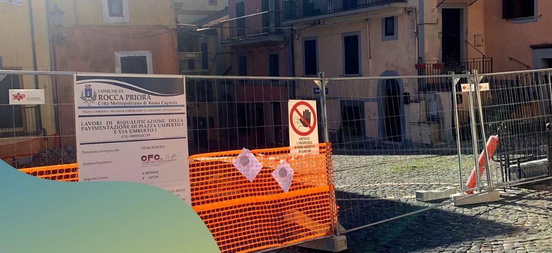 Rocca Priora, iniziati i lavori per la riqualificazione Centro storico