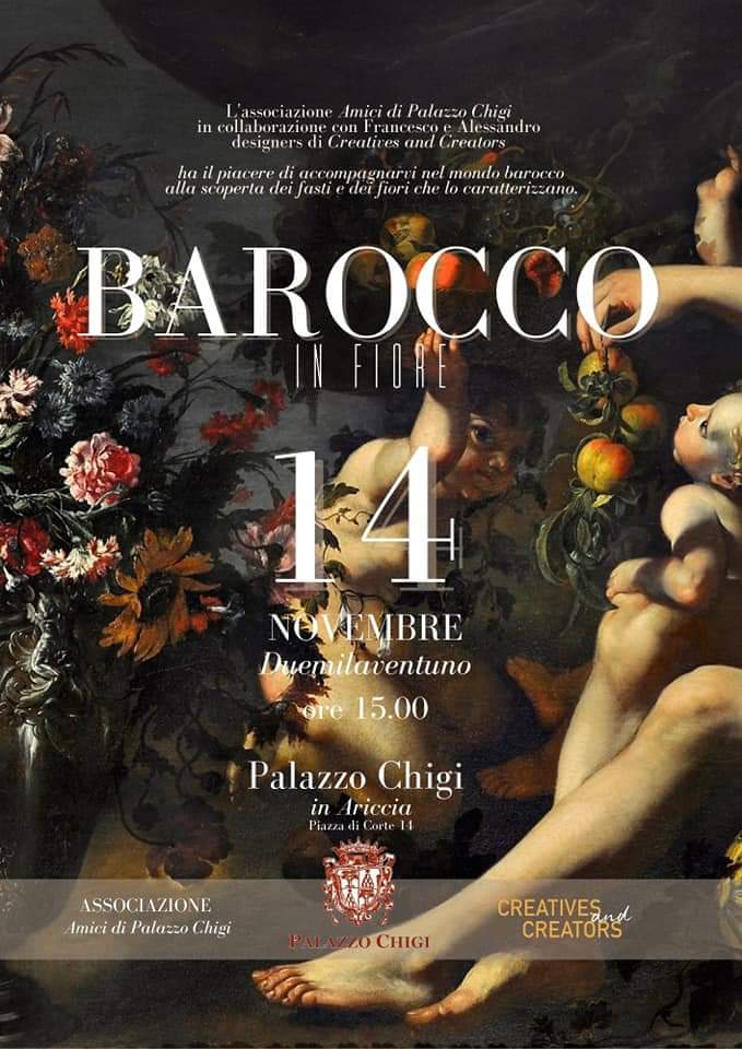 Ariccia, domani pomeriggio “Barocco in Fiore” a Palazzo Chigi